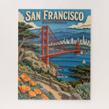 Paper Cut San Francisco Golden Gate Puzzle