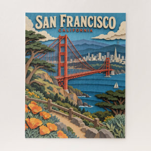 Paper Cut San Francisco Golden Gate Puzzle