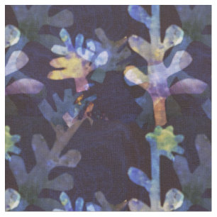 Paper Cut Trees Fabric