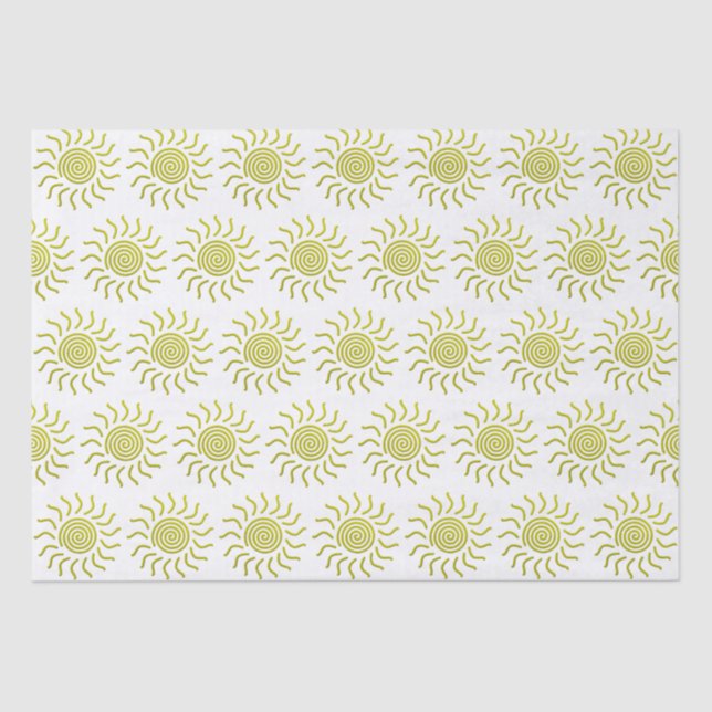 Paper Cut Yellow Sun Print (Front)