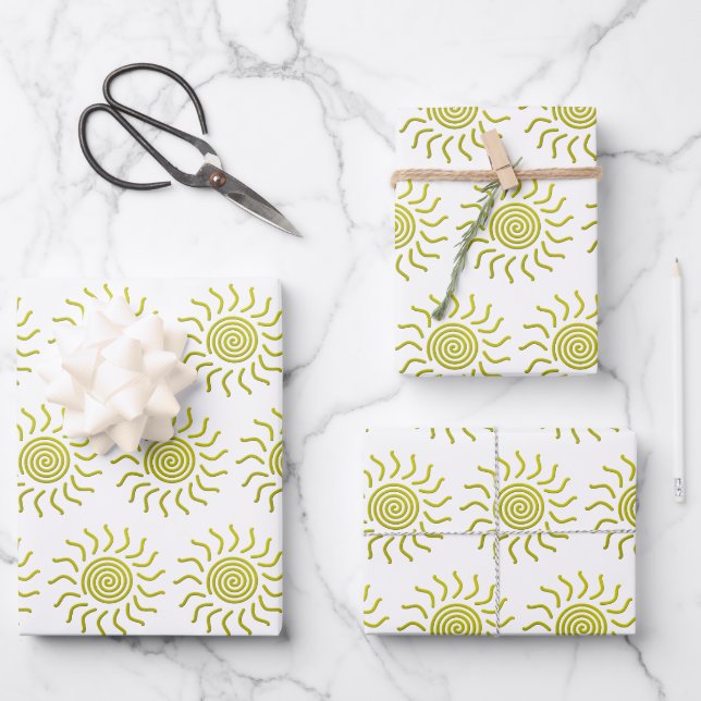 Paper Cut Yellow Sun Print (Front)