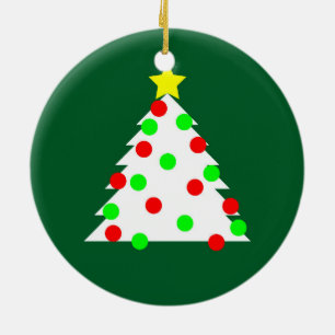 Paper Cutout Christmas Tree Ceramic Tree Decoration