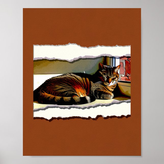 Paper Cutout Resting House Art Print (Front)