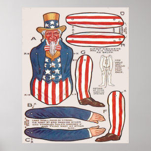 Paper Doll, Uncle Sam Poster