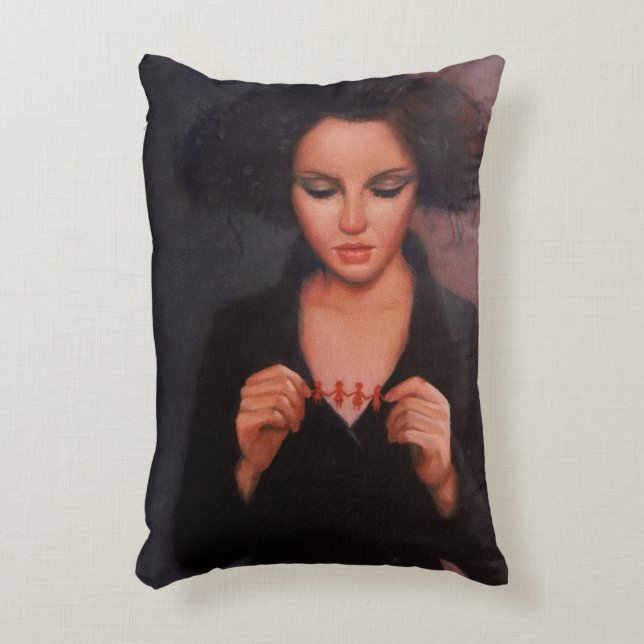 Paper Dolls Decorative Cushion (Front(Vertical))