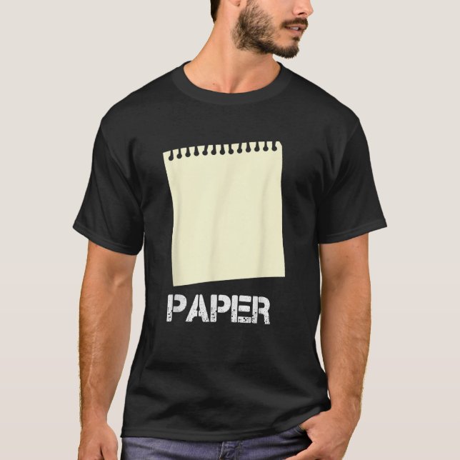 Paper Edition Rock Paper Scissors Matching Gift T-Shirt (Front)