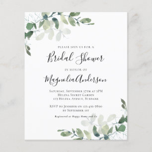 PAPER Eucalyptus Bridal Shower Invitation