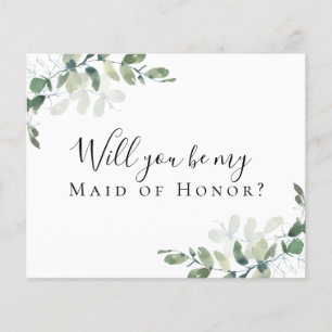 PAPER Eucalyptus Will You be My Maid of Honour