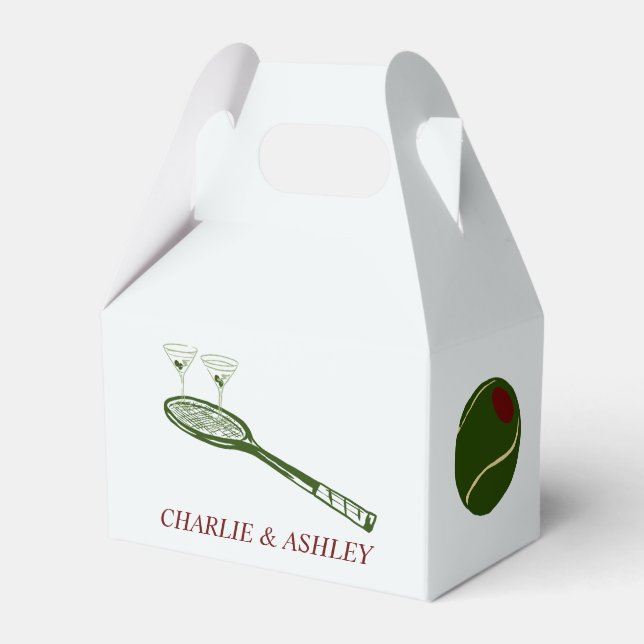 Paper Favour Box, Gable 4x2.5x5 Box (Front Side)