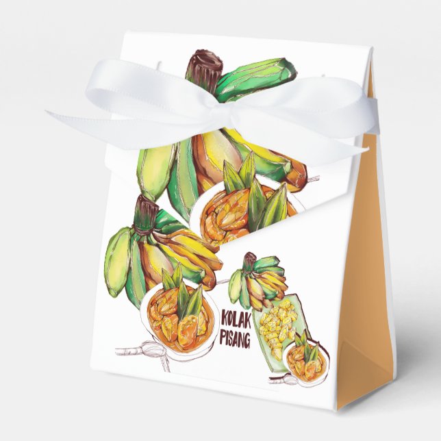 Paper Favour Box, Tent 3x1.5x3.25 Box (Front Side)