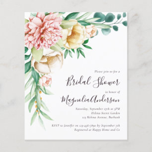 PAPER Floral Bridal Shower Invitation