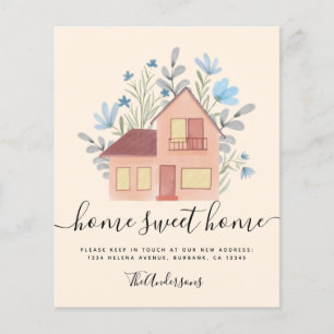 PAPER Floral Moving House Announcement