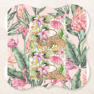 Paper flower coasters