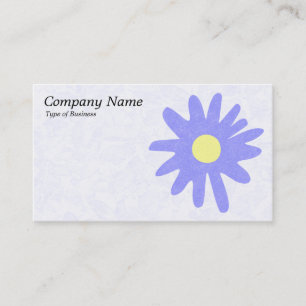 Paper Flower - Pastel Blue Business Card
