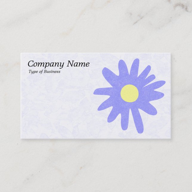 Paper Flower - Pastel Blue Business Card (Front)
