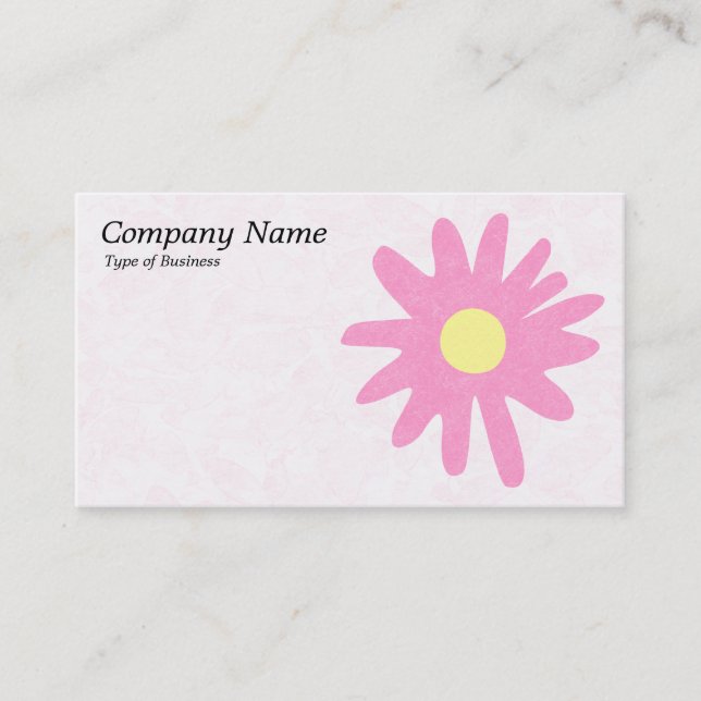 Paper Flower - Pink Business Card (Front)