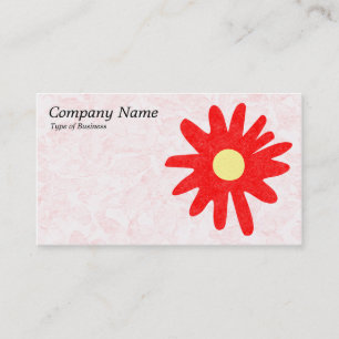 Paper Flower - Red Business Card