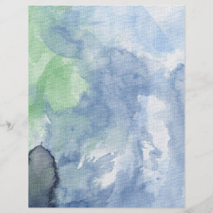 Paper, Flowered Path Watercolor, Blue Sky Flyer