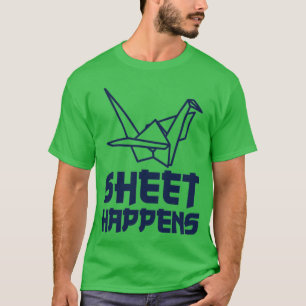 Paper Folding Sheet Happens Origami Paper T-Shirt