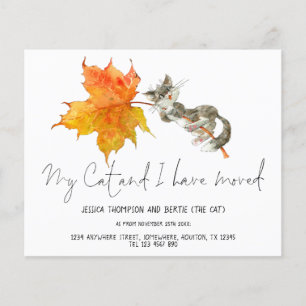 PAPER   Funny My Cat I have Moved Script New Home