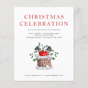 PAPER Funny Santa Christmas Party Invitation