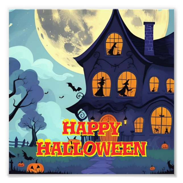 Paper gift Halloween  Photo Print (Front)