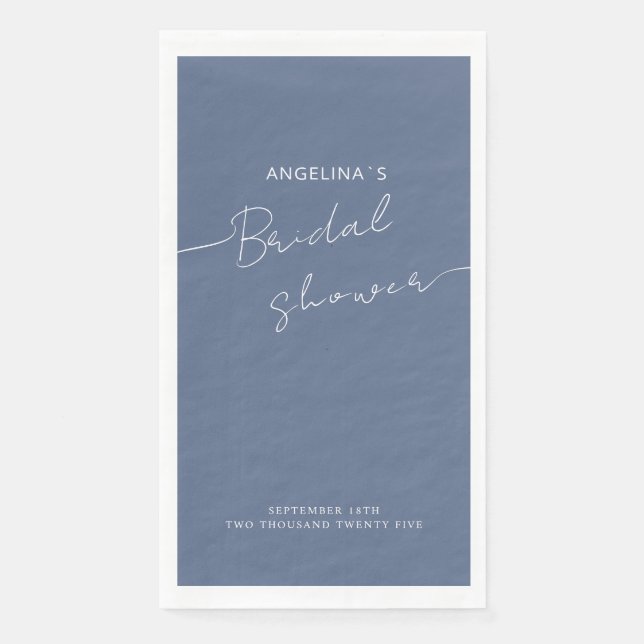 Paper Guest Towels Bride shower. Napkin (Front)
