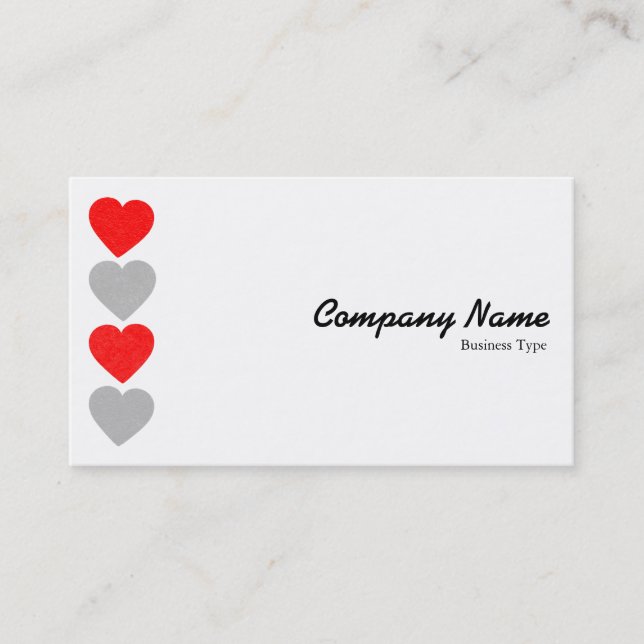 Paper Hearts 01 Business Card (Front)