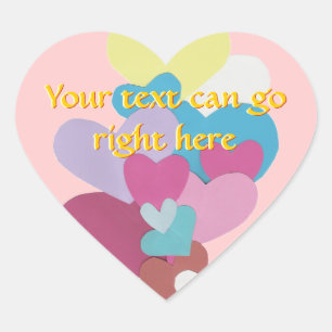 Paper Hearts Heart Stickers