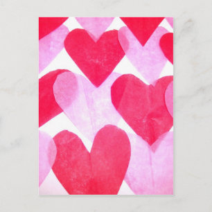 Paper Hearts Postcard