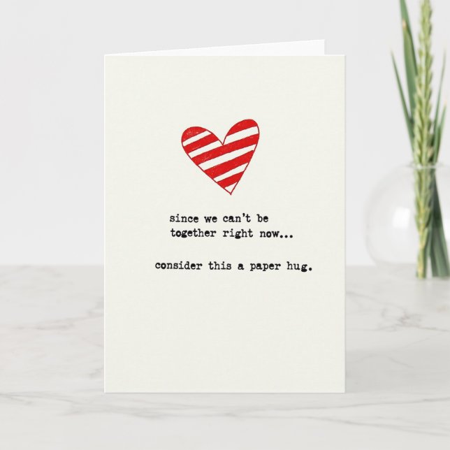 Paper Hug Missing You Card (Front)