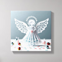 Paper Lace Angel Christmas Crafts Art