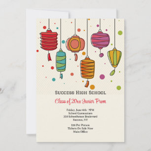 Paper Lanterns Prom Invitation