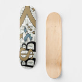 Paper Machine/Brown/Grey Skateboard (Front)