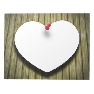 Paper Message Note Heart - Notepad