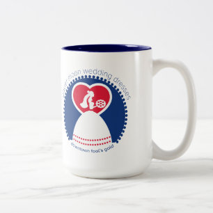 Paper Moon Wedding Boutique Mug-Fool's Gold Two-Tone Coffee Mug