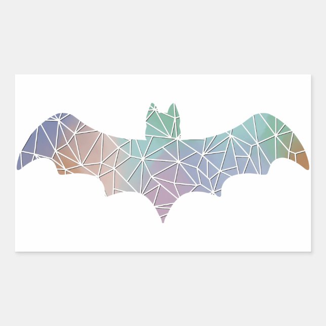 Paper Mosaic Bat Sticker (Front)