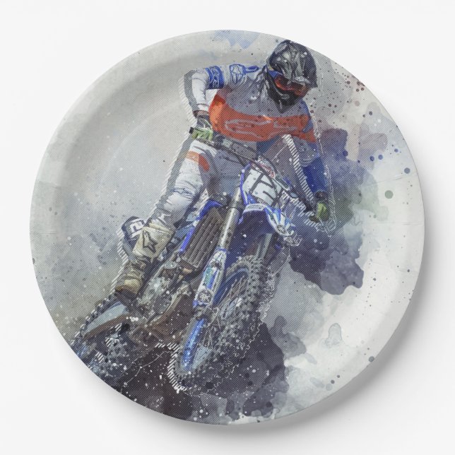 paper motorcycle plate (Front)