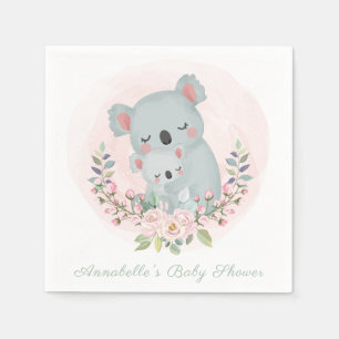PAPER NAPKIN : BABY KOALAS : BABY SHOWER