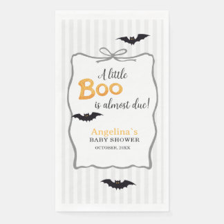 Paper Napkin Baby shower for Little Boo Halloween