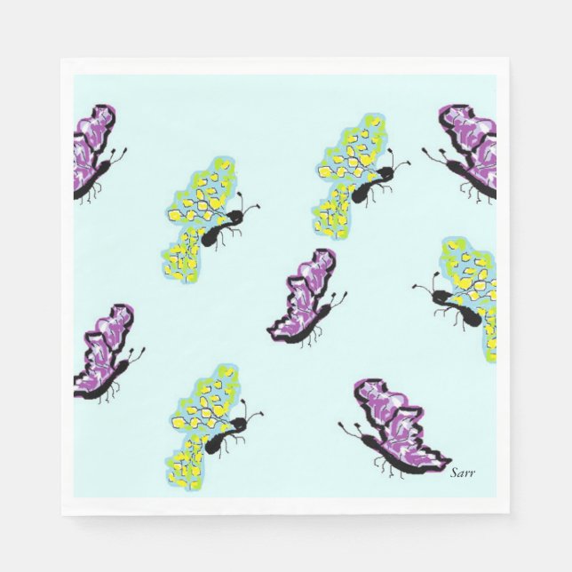 Paper Napkin Butterflies (Front)