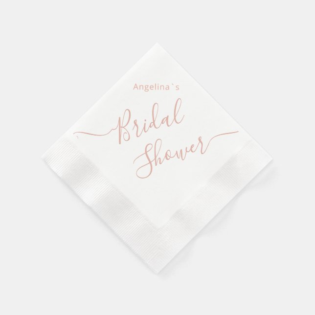 Paper Napkin for a bridal shower. (Corner)