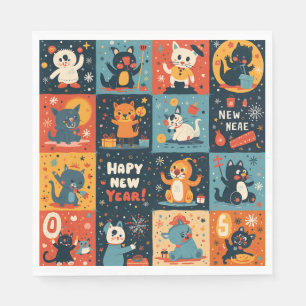 Paper Napkin for New Year party