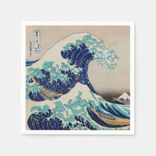 PAPER NAPKIN : HOKUSAI : THE WAVE