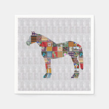 Paper Napkin - Horse Race ART by  Navin JOSHI