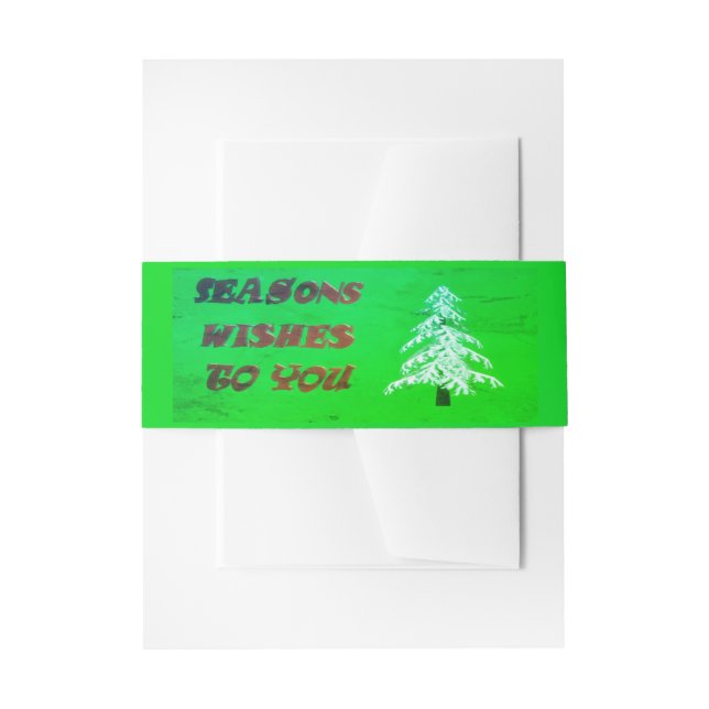 Paper Napkin Invitation Belly Band (Front Example)