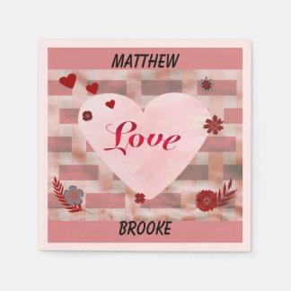 Paper Napkin "Love"