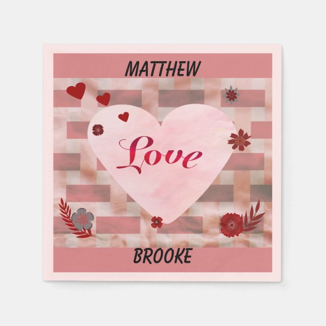 Paper Napkin "Love" (Front)