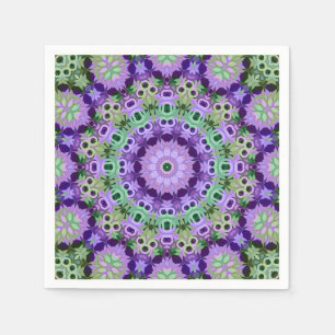 Paper Napkin Mandala round pattern kaleidoscope re