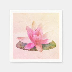 PAPER NAPKIN : PINK LOTUS